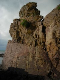 Rock formation at Machrihanish